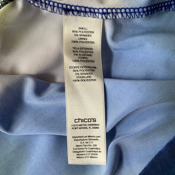 Chico's Washed Stripe Kristi Maxi Dress tie dye look sleeveless elastic waist M - Picture 4 of 6